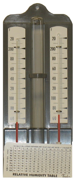 Thermomètre pour capter et connaître l'humidité et la température